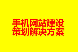 手機網(wǎng)站建設策劃解決方案