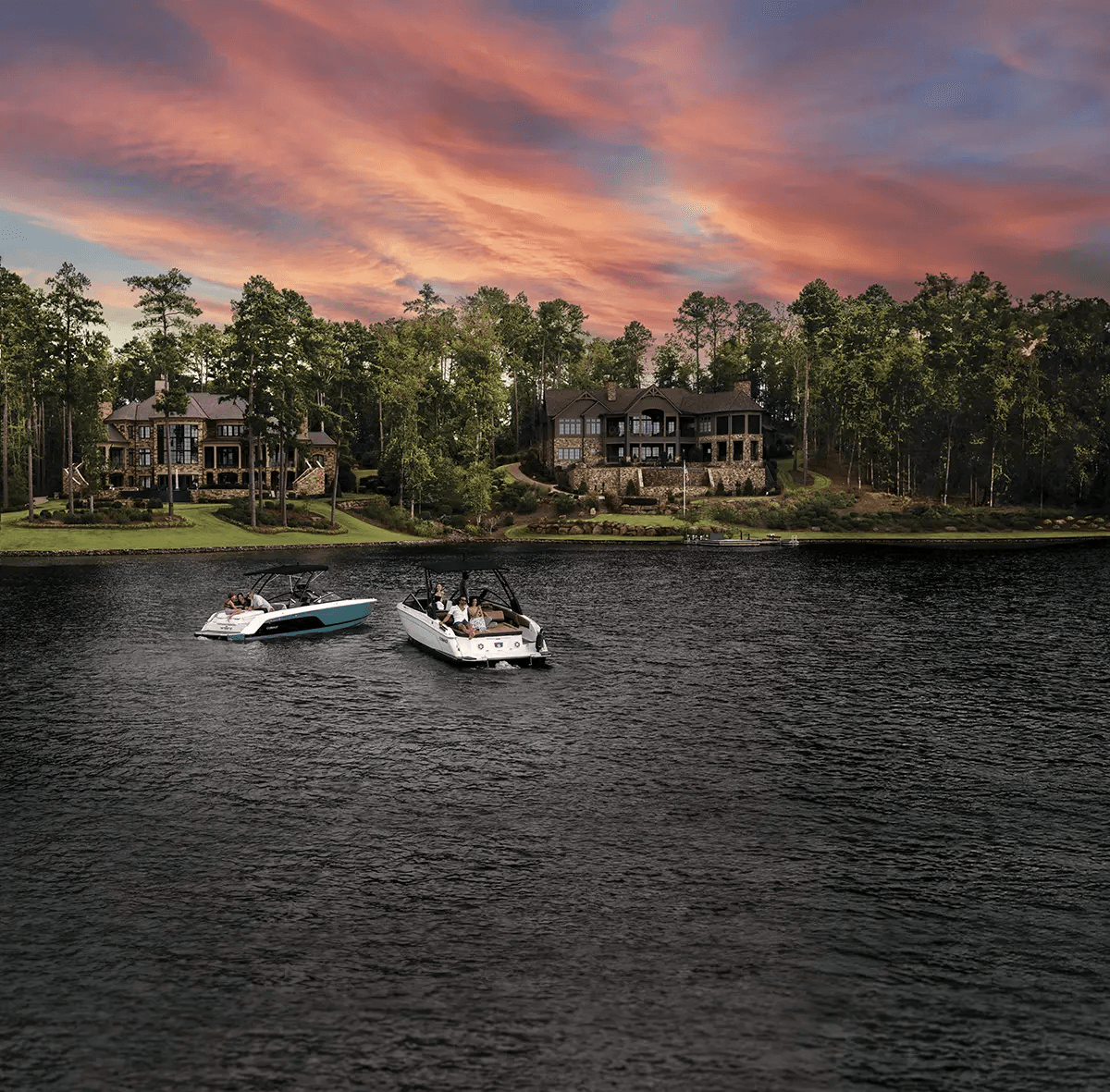 Fishing on Lake Oconee, Georgia